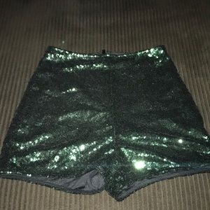 Green Sparkly Shorts 💕
